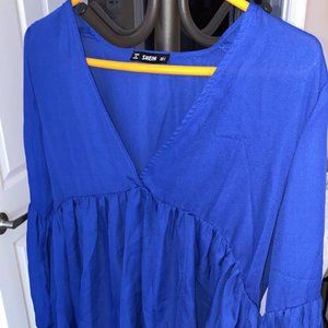FOREVER21 BLUE BLOUSE SIZE SMALL **SHIPPED WITHIN SAME DAY**